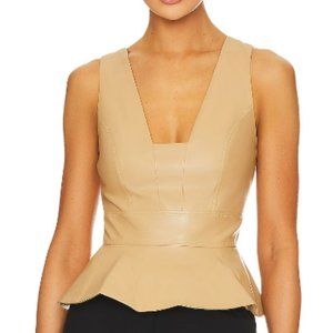 BCBG Light Leather Top, Size: XS